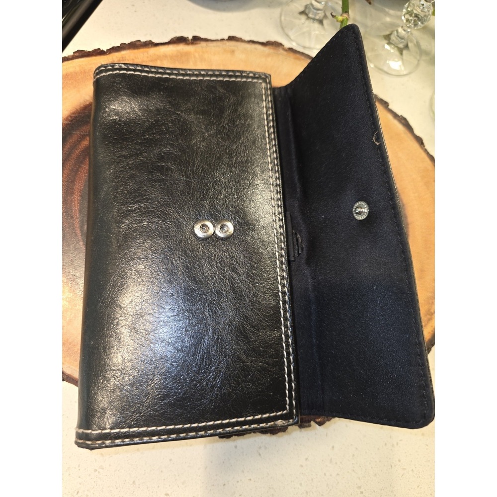 Vintage‎ 90s Nine West& Co by Nine West Long Trifold Wallet Checkbook Y2K - Picture 7 of 12